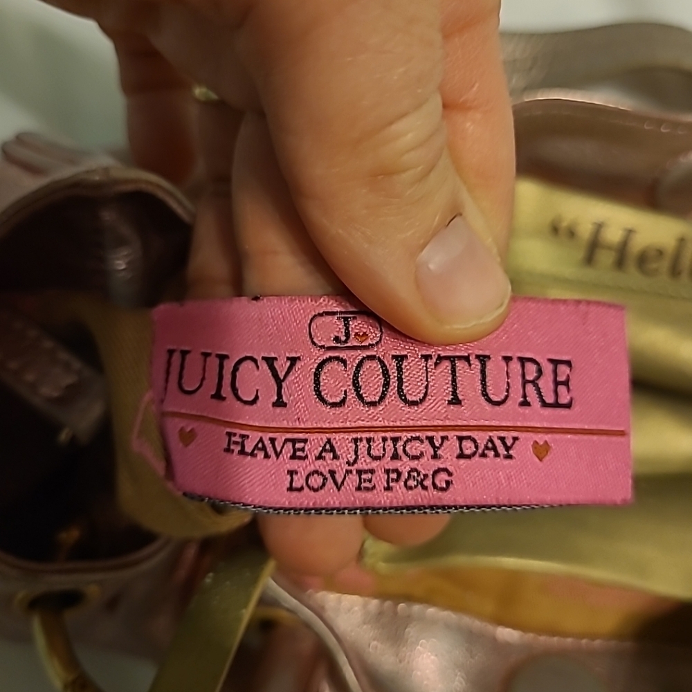 Juicy Couture Y2K Pink Metallic Handbag, Flaws - Picture 15 of 16